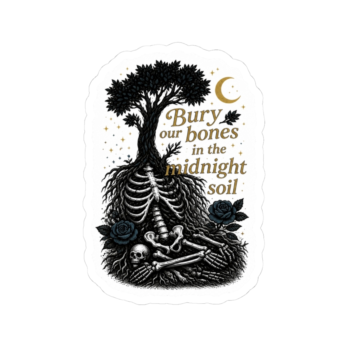 Bury Our Bones in the Midnight Soil Book VE Schwab Sticker | V. E. Schwab - Official stickers merchandise