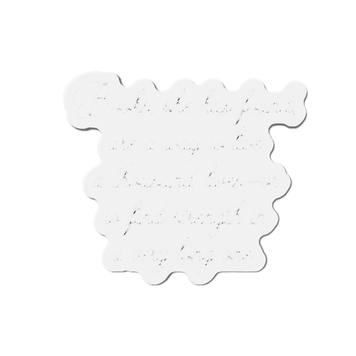 The Invisible Life of Addie LaRue quote Magnet | V. E. Schwab - alternate angle 2, merchandise